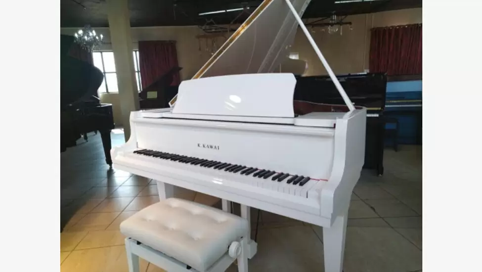 R246,500 Grand Piano - K.Kawai GL10, Polished White, NEW!
