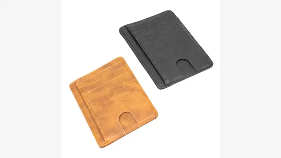 R299 Killer Deals Minimalist Vegan Leather Card/Cash RFID Protection Holder/Wallet