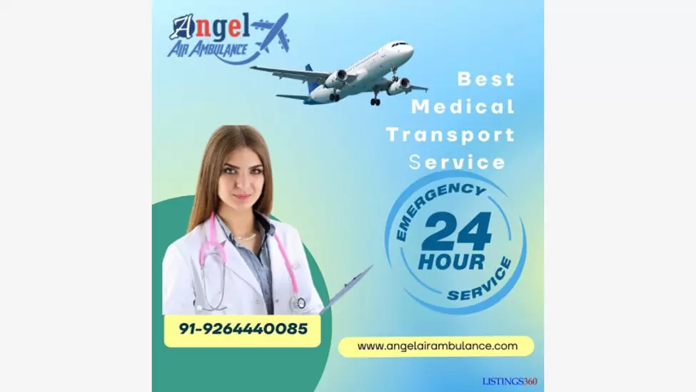Obtain the Best Air Ambulance Service In Varanasi via Angel for Non-Complicated Shifting