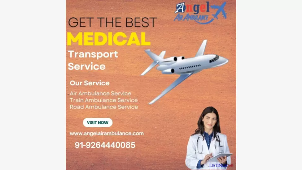 Get Ultimate Solution Air Ambulance Service In Siliguri via Angel for Emergency Repatriation