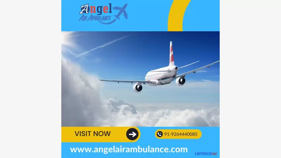 Angel Air Ambulance Service In Dibrugarh for Critical Medical Transfer without Any Trouble