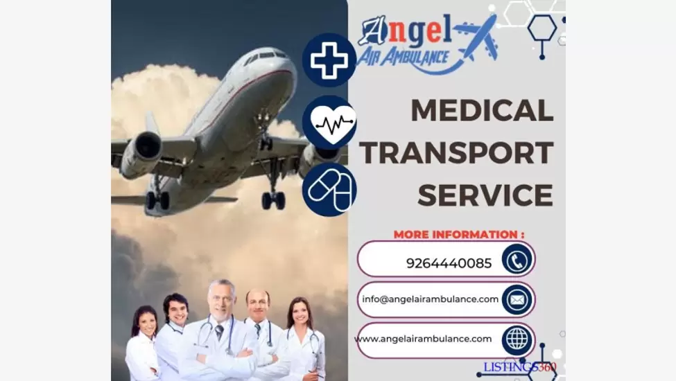 Effective Evacuation by Angel Air Ambulance Service In Varanasi with Hi-Tech Medical Equipment
