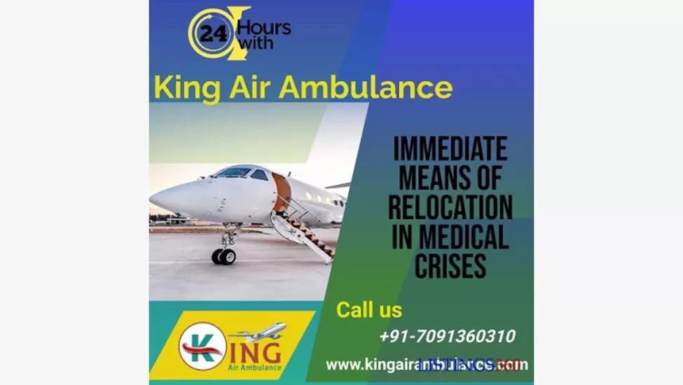 R350,000 King Air Ambulance Service in Guwahati with Top-Level Medical Tool