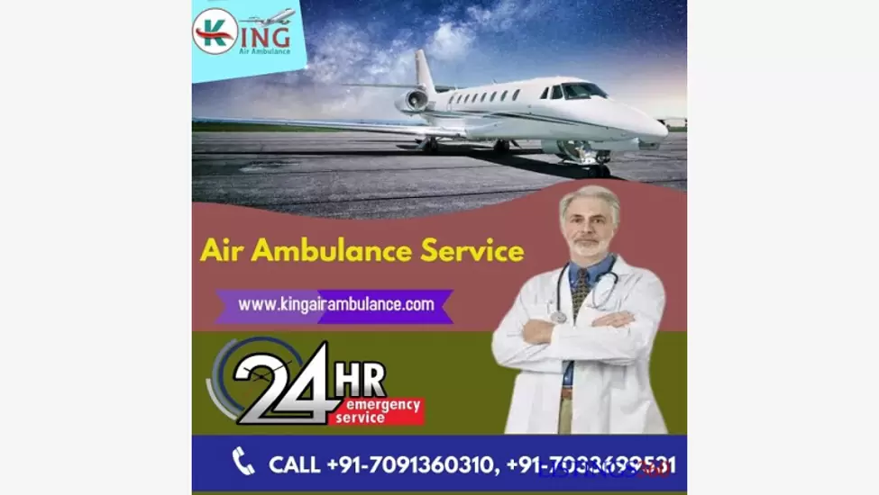 R350,000 King Air Ambulance Service in Varanasi with Paramount ICU Support