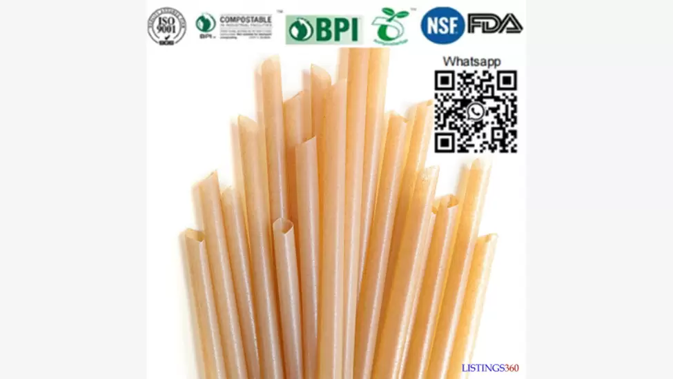 R1 Paper straw bagasse drinking straw sugarcane straw