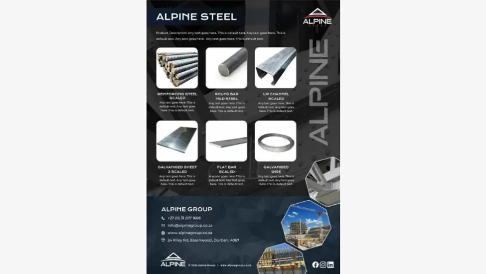 R500 ALPINE STEEL-NAILS-FLAT BARS-SQUARE BARS-REINFORCE & ROUND BARS-SQUARE TUBING-BRICK FORCE-SINK